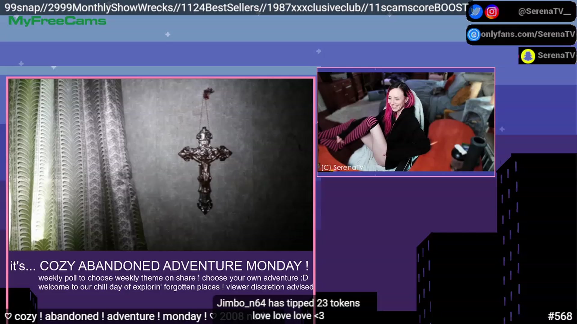 Gallery image thumbnail from serenatv's myfreecams stream on, 03/06/2023, 21:16 image 12 of 20