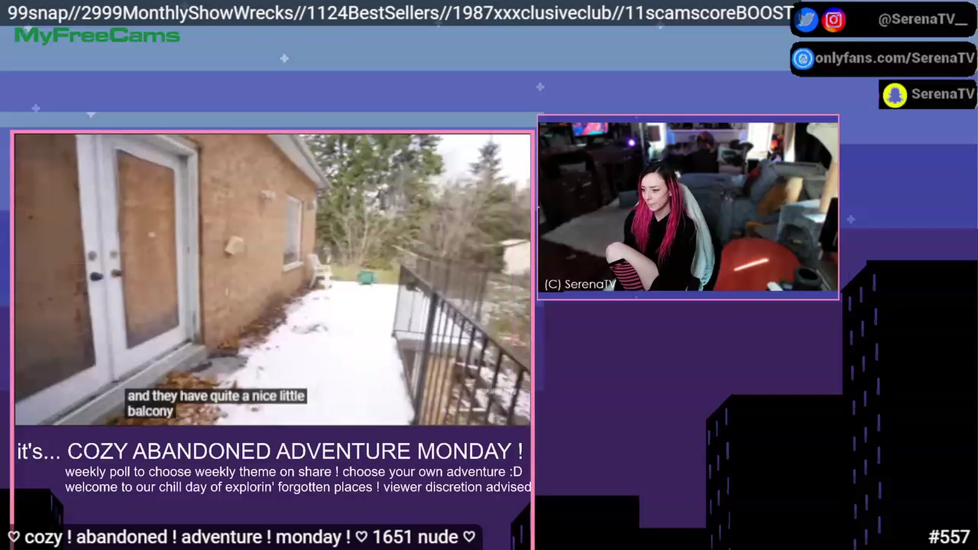Gallery image thumbnail from serenatv's myfreecams stream on, 03/06/2023, 21:16 image 16 of 20