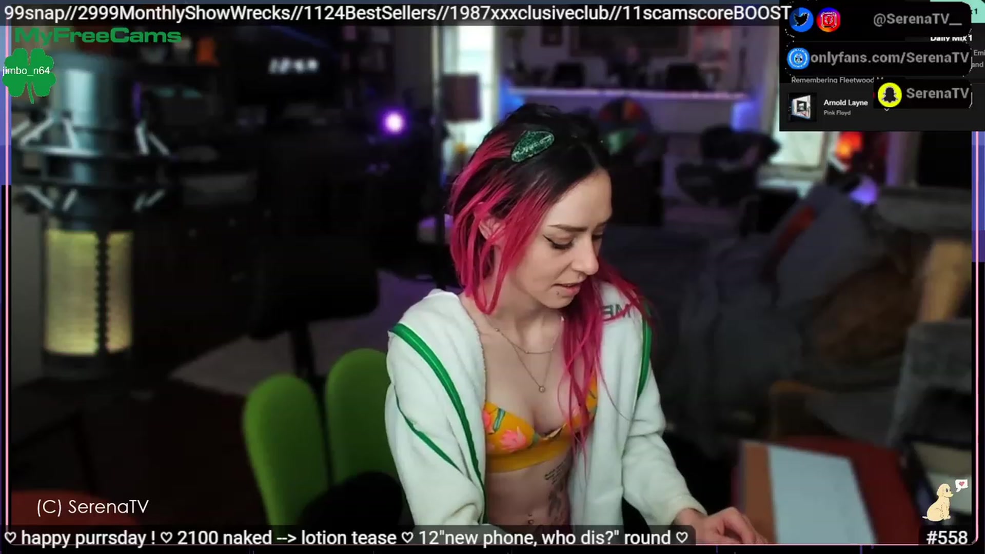 Gallery image thumbnail from serenatv's myfreecams stream on, 03/09/2023, 21:21 image 10 of 20