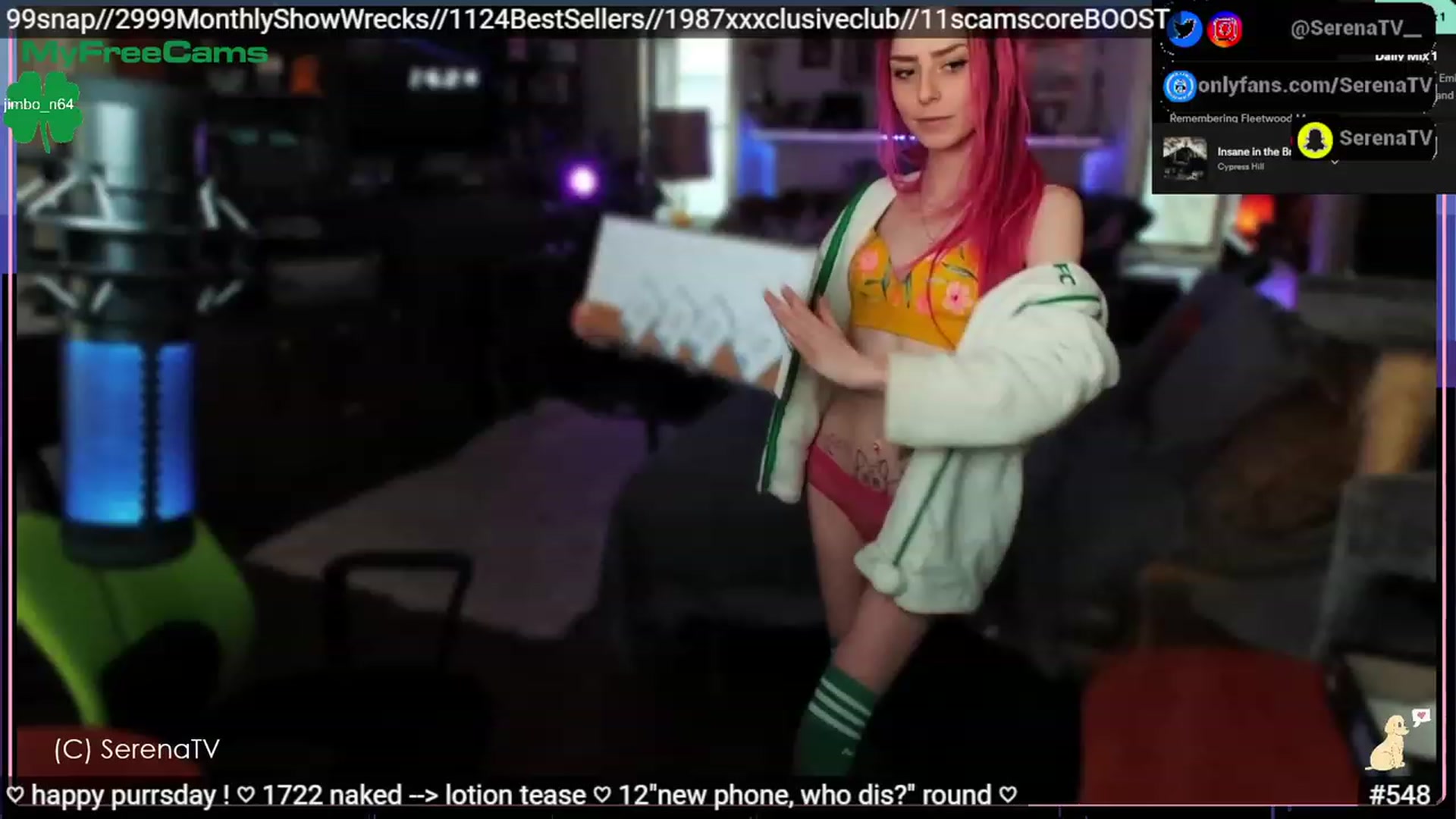 Gallery image thumbnail from serenatv's myfreecams stream on, 03/09/2023, 21:21 image 14 of 20