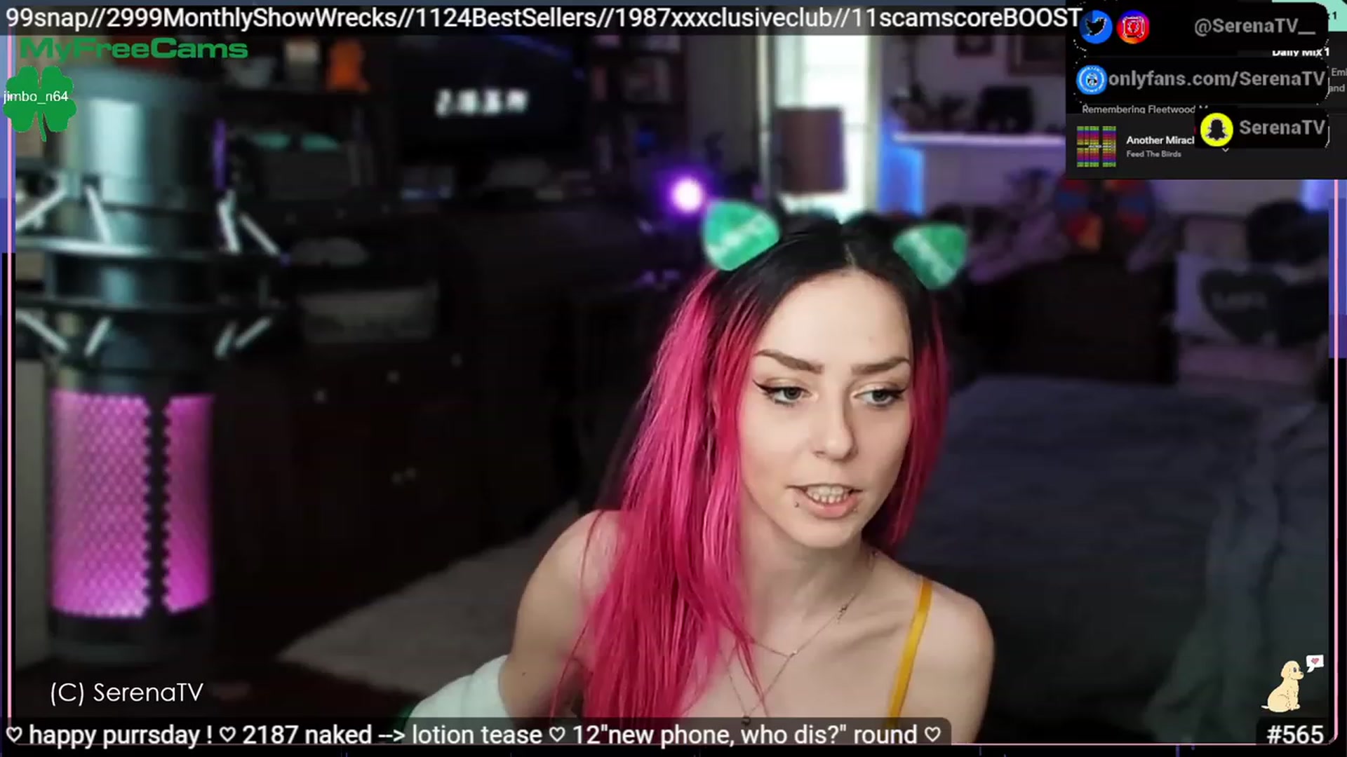 Gallery image thumbnail from serenatv's myfreecams stream on, 03/09/2023, 21:21 image 8 of 20