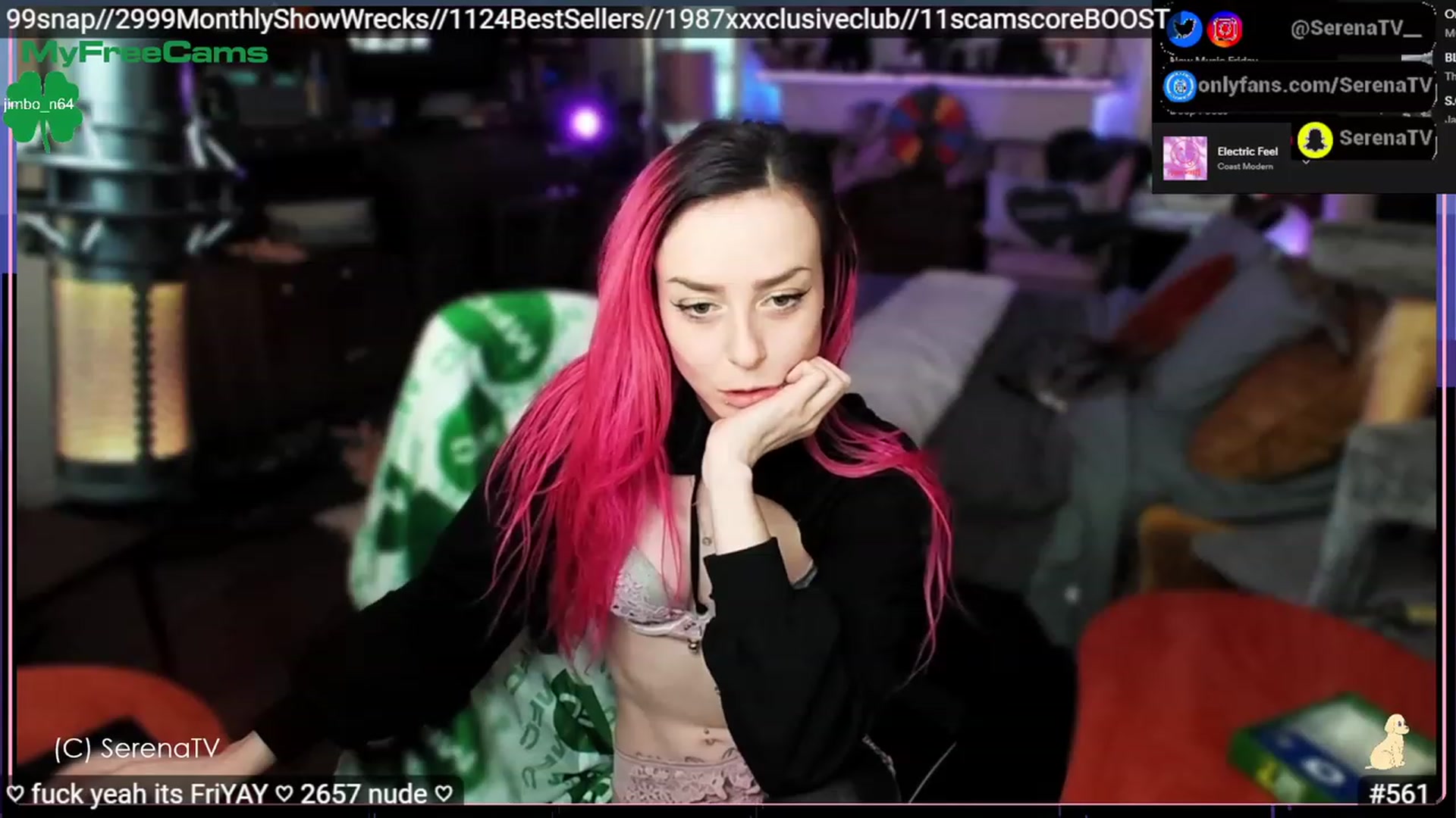 Gallery image thumbnail from serenatv's myfreecams stream on, 03/10/2023, 22:10 image 20 of 20