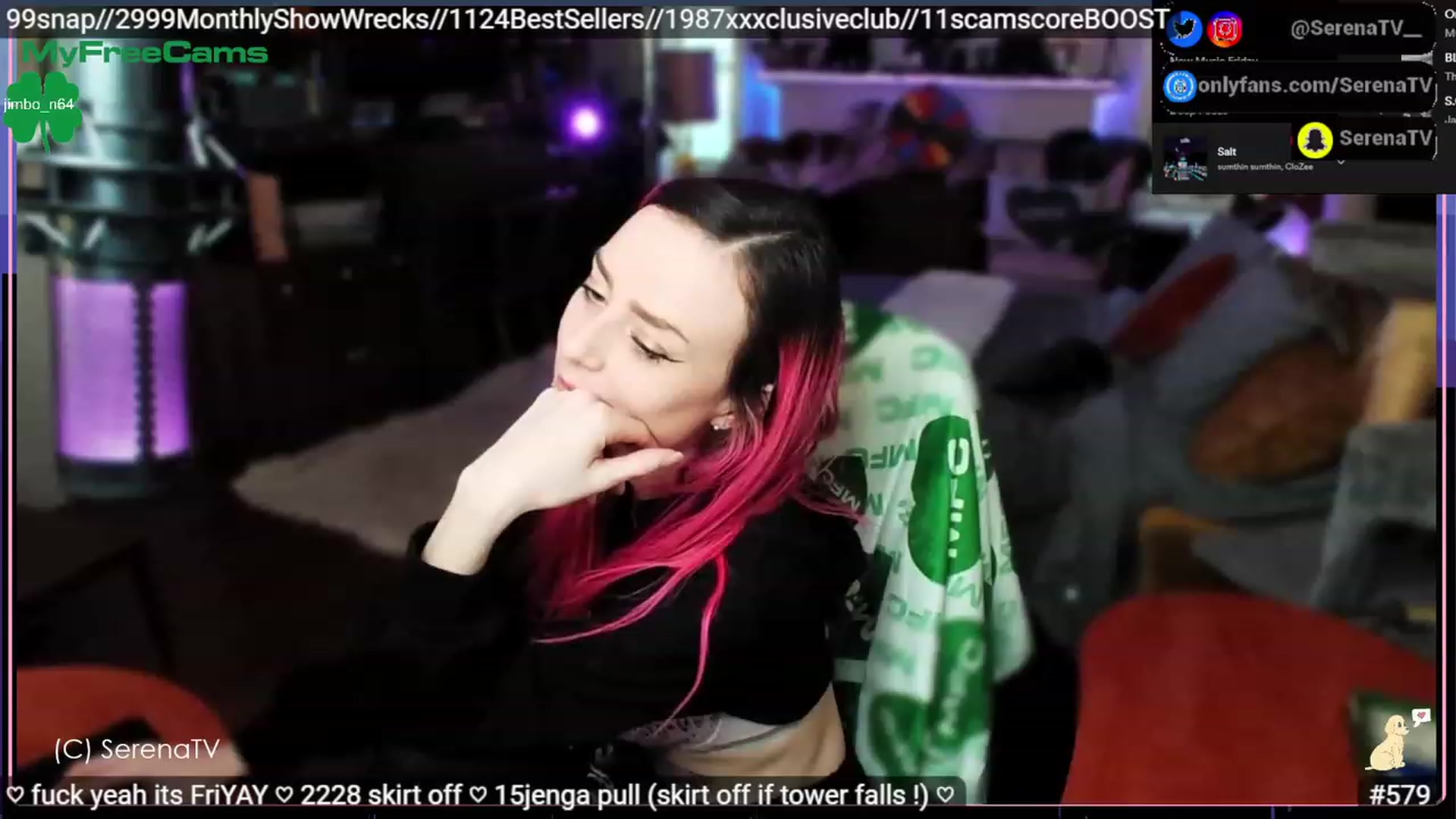 Gallery image thumbnail from serenatv's myfreecams stream on, 03/10/2023, 22:10 image 8 of 20