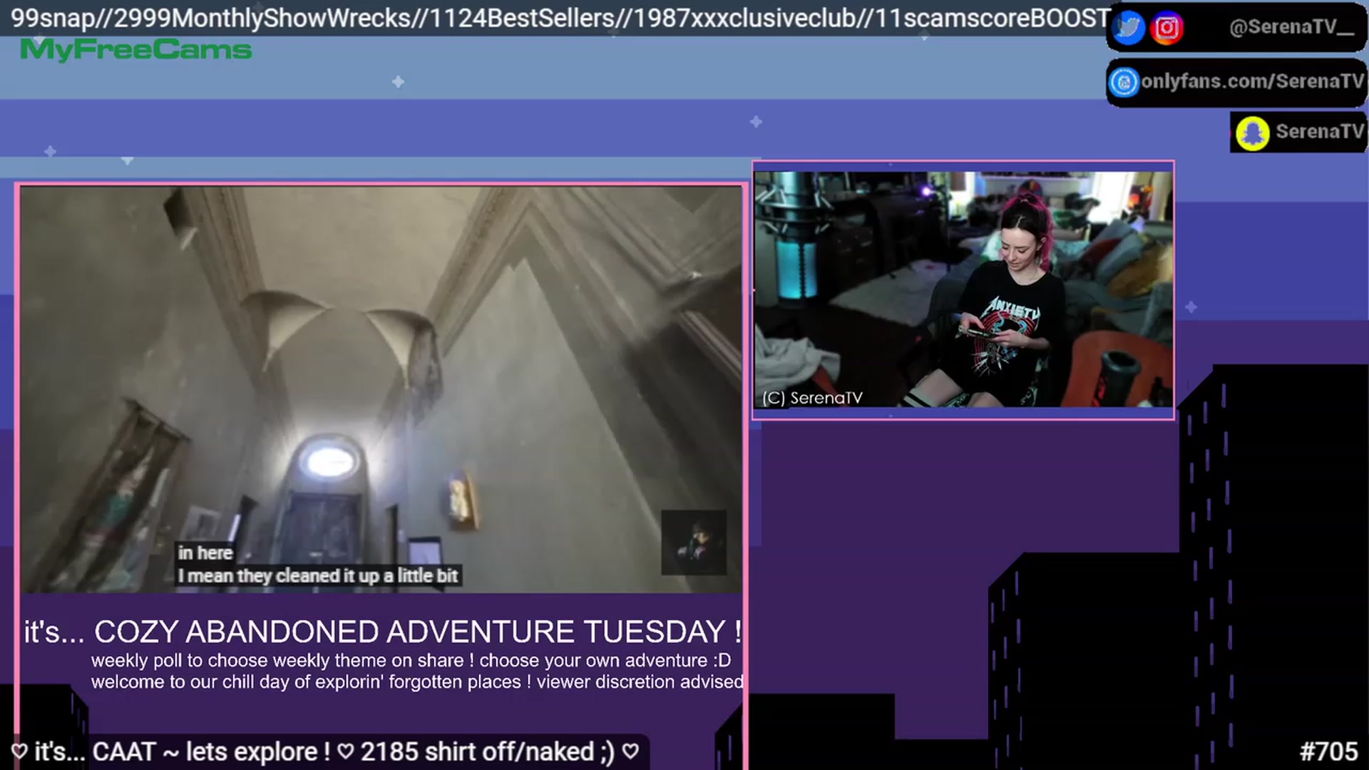 Gallery image thumbnail from serenatv's myfreecams stream on, 03/14/2023, 20:52 image 8 of 20
