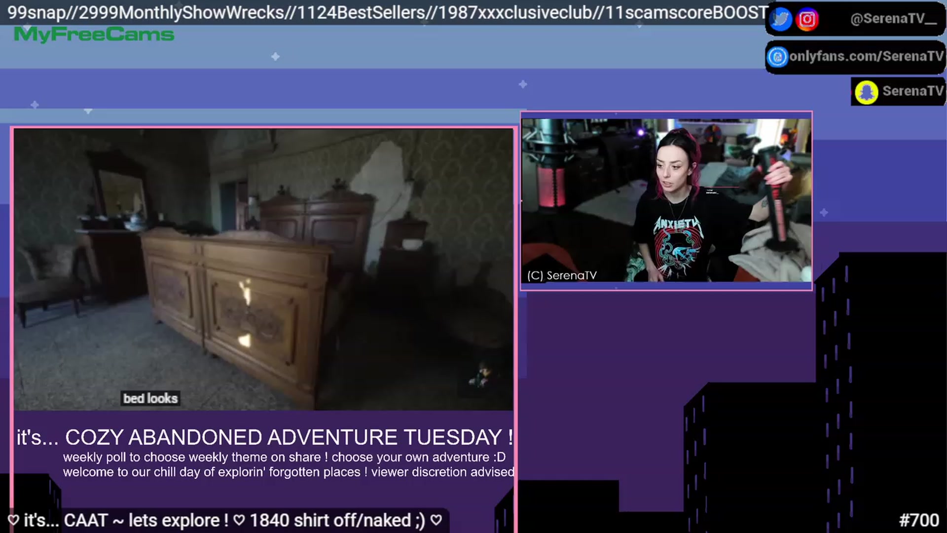 Gallery image thumbnail from serenatv's myfreecams stream on, 03/14/2023, 20:52 image 12 of 20