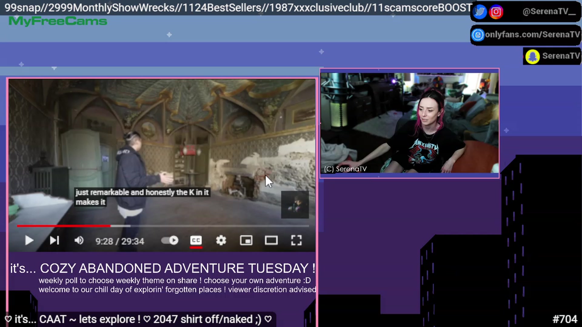 Gallery image thumbnail from serenatv's myfreecams stream on, 03/14/2023, 20:52 image 10 of 20