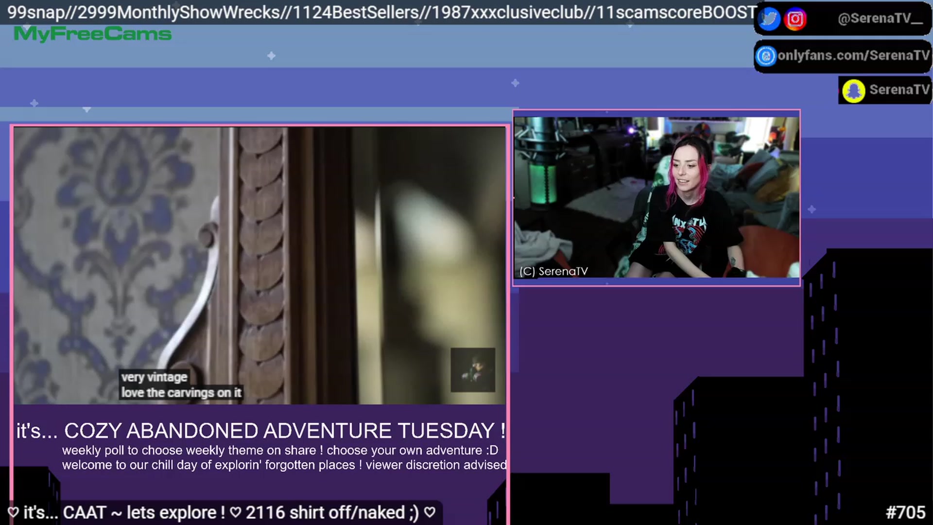 Gallery image thumbnail from serenatv's myfreecams stream on, 03/14/2023, 20:52 image 9 of 20