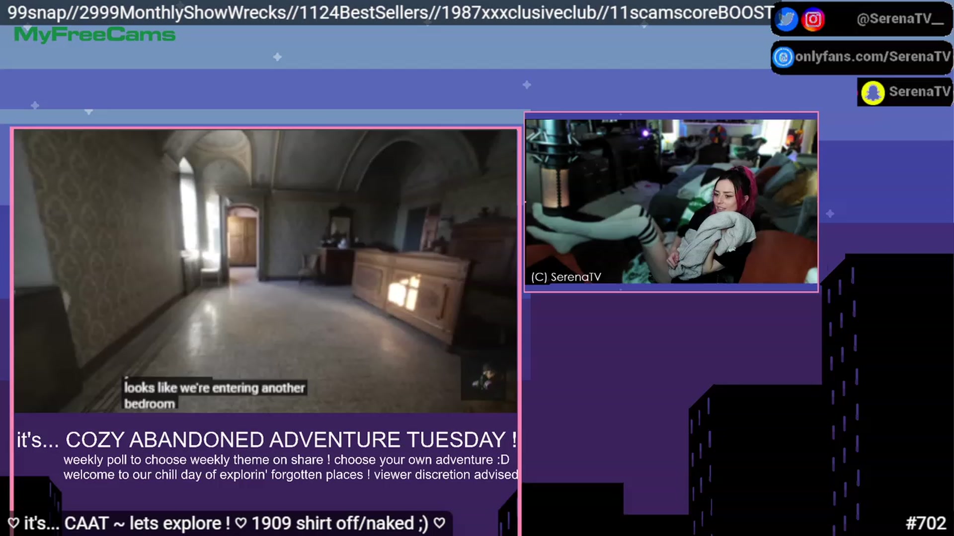 Gallery image thumbnail from serenatv's myfreecams stream on, 03/14/2023, 20:52 image 11 of 20