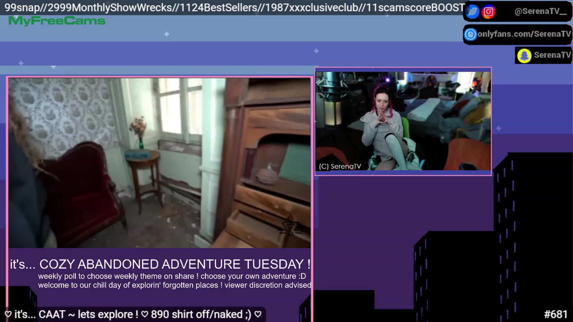 Gallery image thumbnail from serenatv's myfreecams stream on, 03/14/2023, 20:52 image 20 of 20