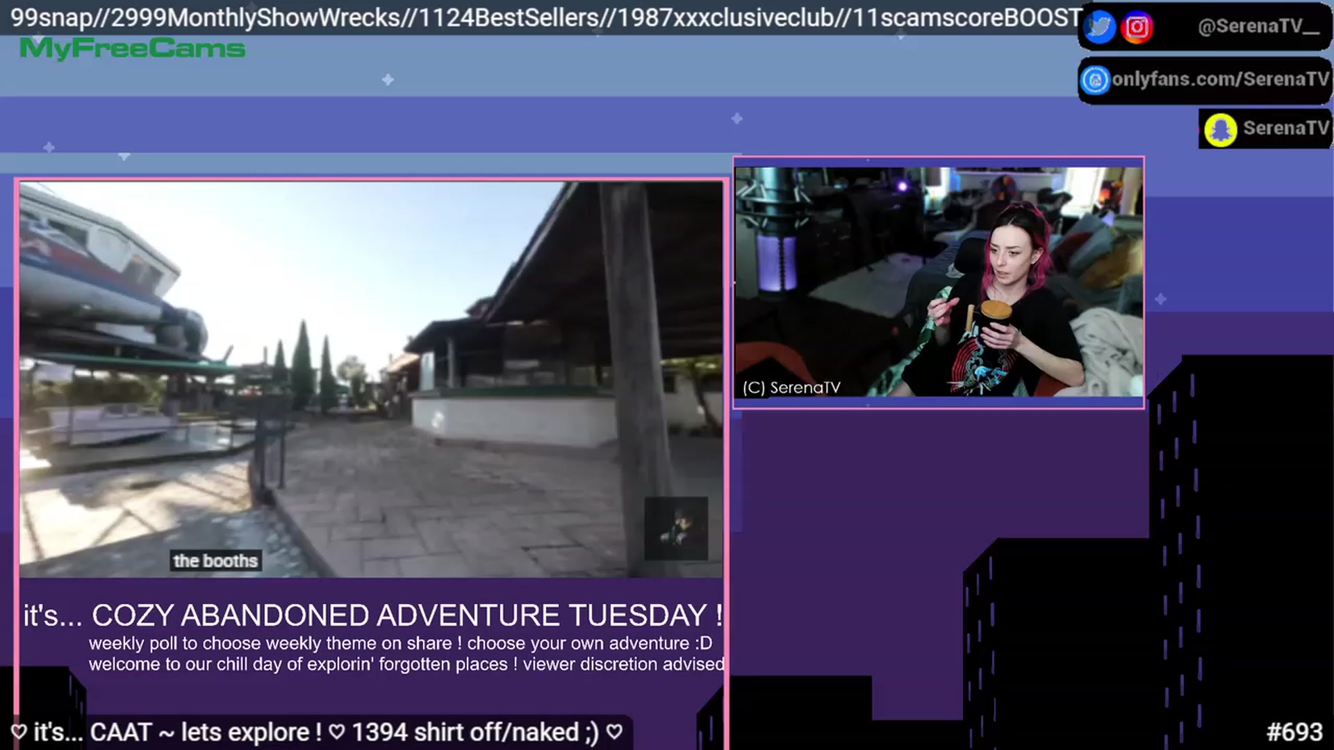 Gallery image thumbnail from serenatv's myfreecams stream on, 03/14/2023, 20:52 image 14 of 20
