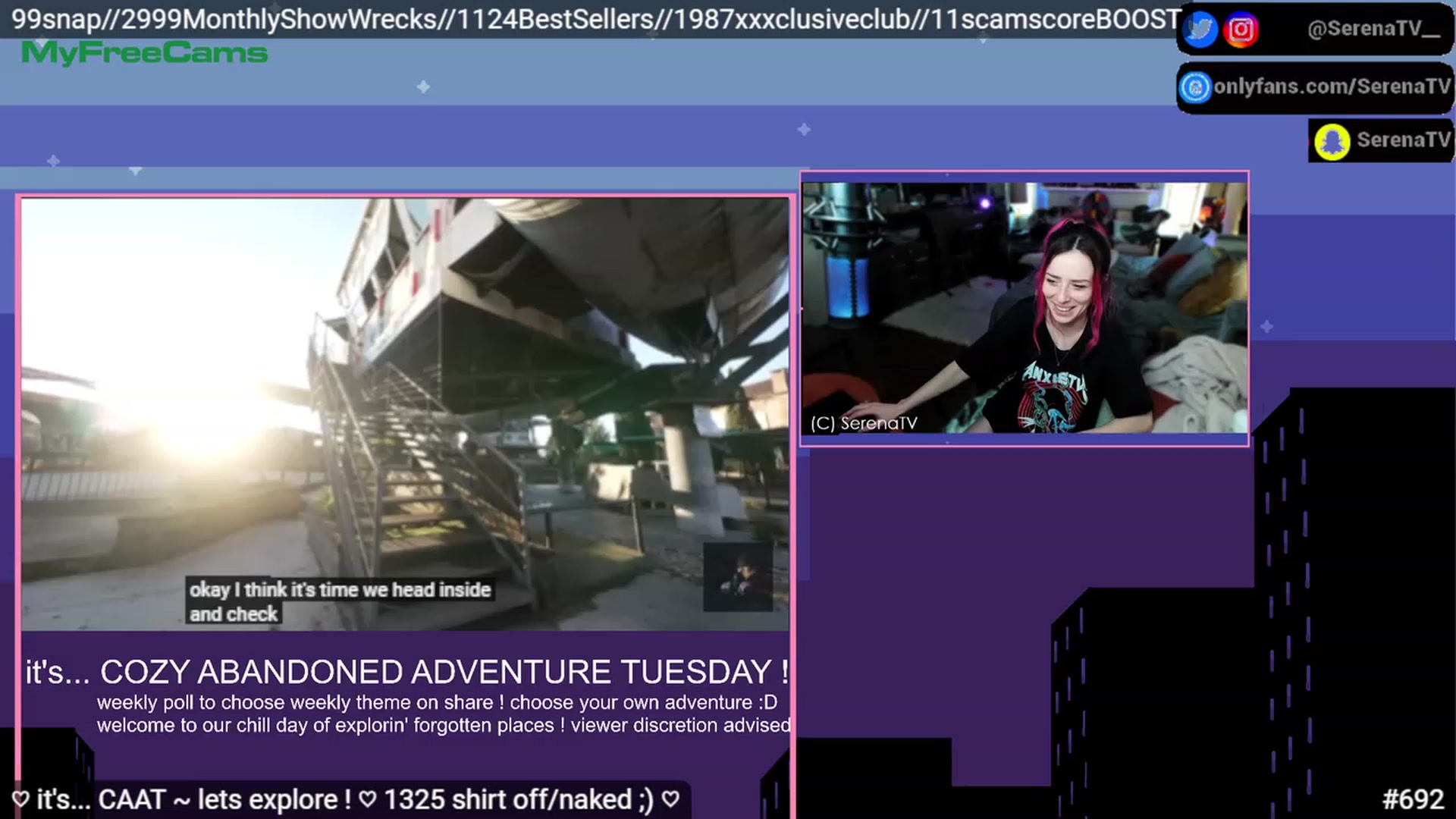 Gallery image thumbnail from serenatv's myfreecams stream on, 03/14/2023, 20:52 image 15 of 20