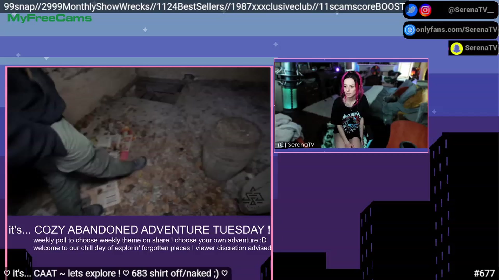 Gallery image thumbnail from serenatv's myfreecams stream on, 03/14/2023, 21:16 image 17 of 20