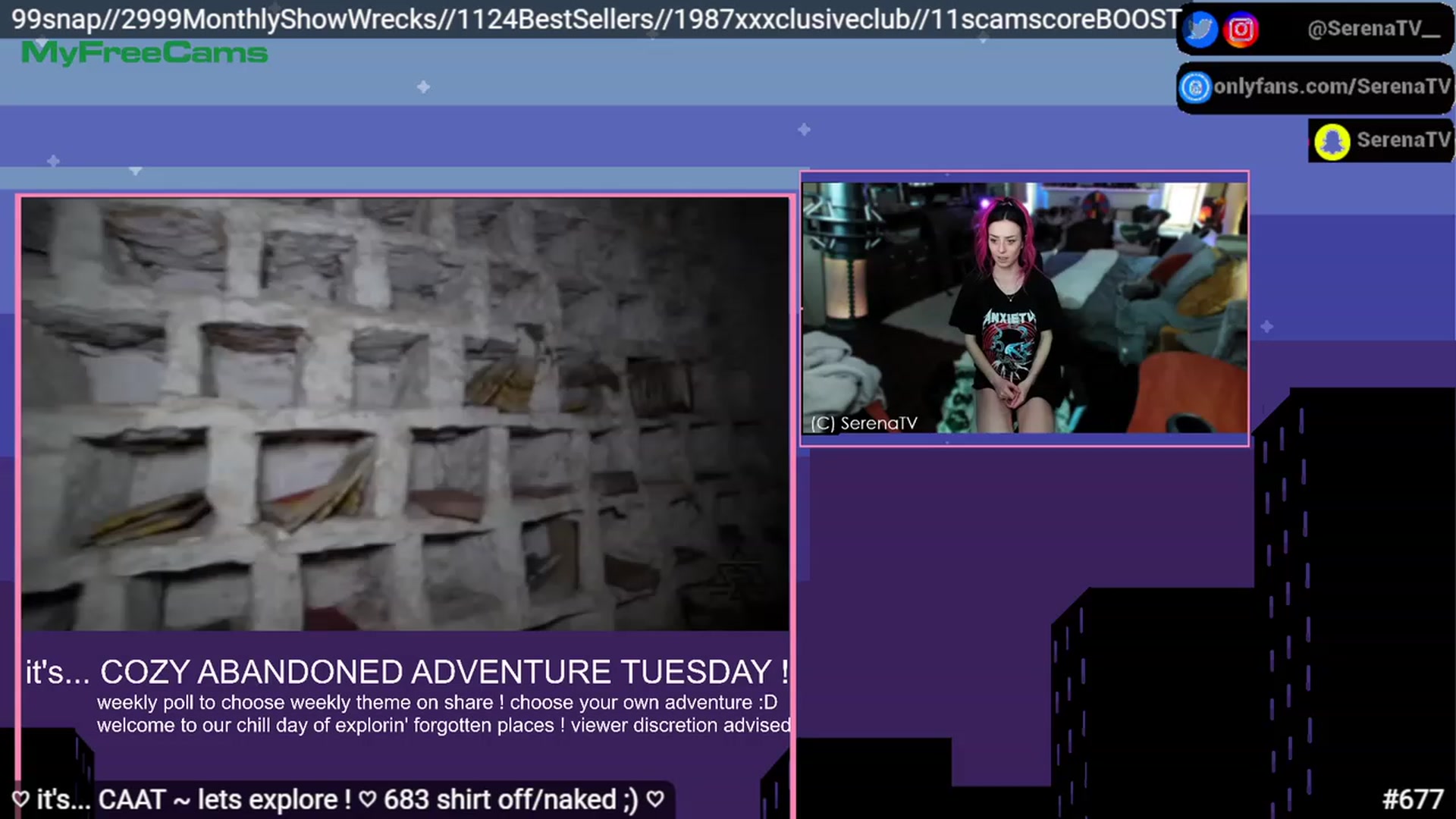 Gallery image thumbnail from serenatv's myfreecams stream on, 03/14/2023, 21:16 image 16 of 20