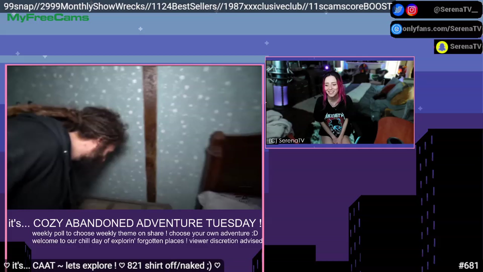 Gallery image thumbnail from serenatv's myfreecams stream on, 03/14/2023, 21:16 image 5 of 20