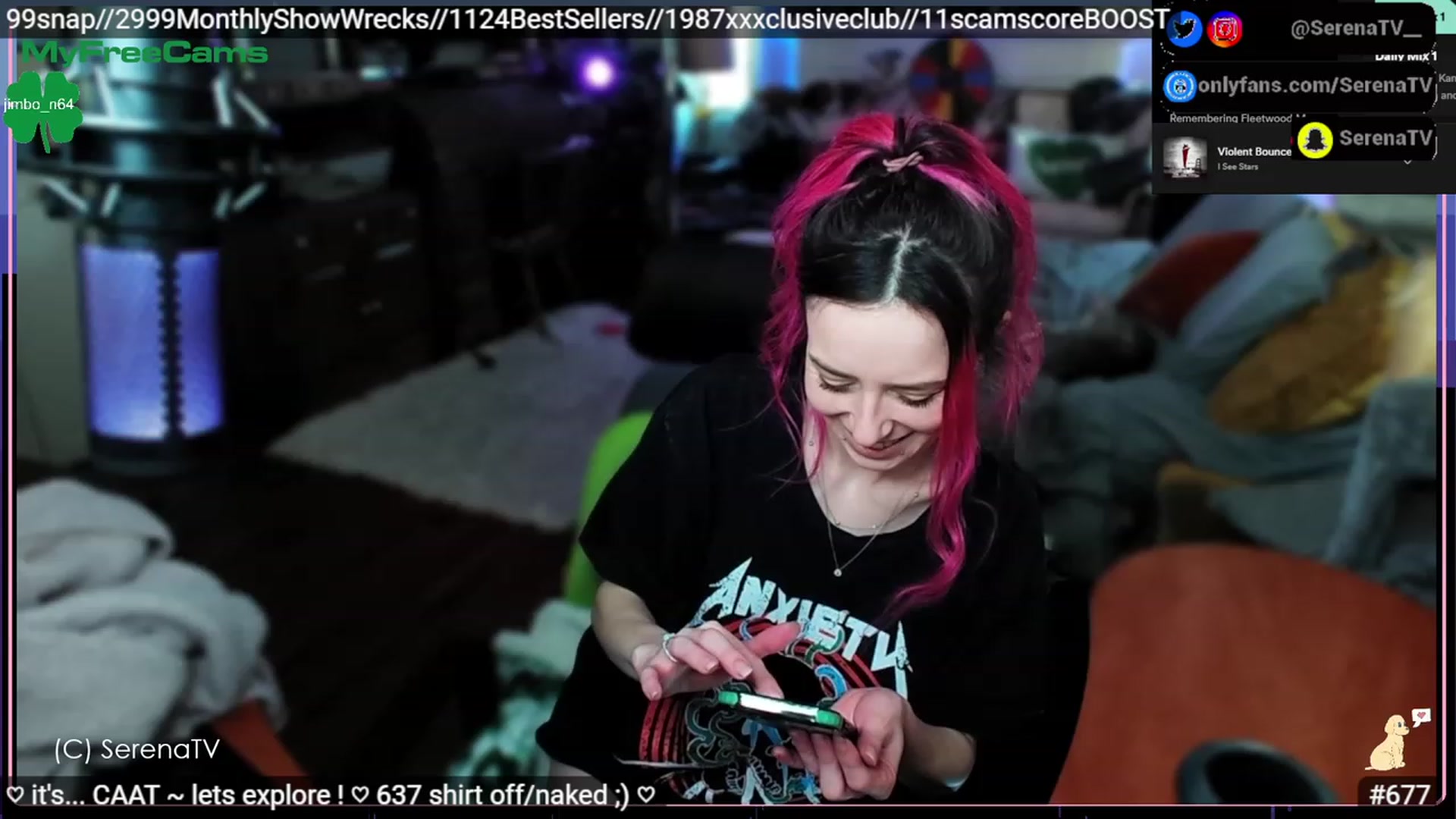Gallery image thumbnail from serenatv's myfreecams stream on, 03/14/2023, 21:16 image 19 of 20
