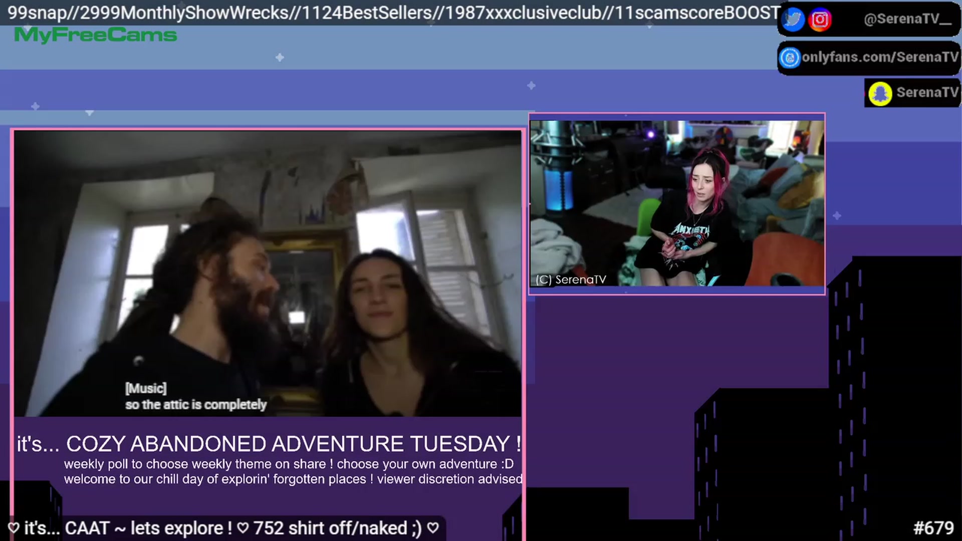 Gallery image thumbnail from serenatv's myfreecams stream on, 03/14/2023, 21:16 image 9 of 20