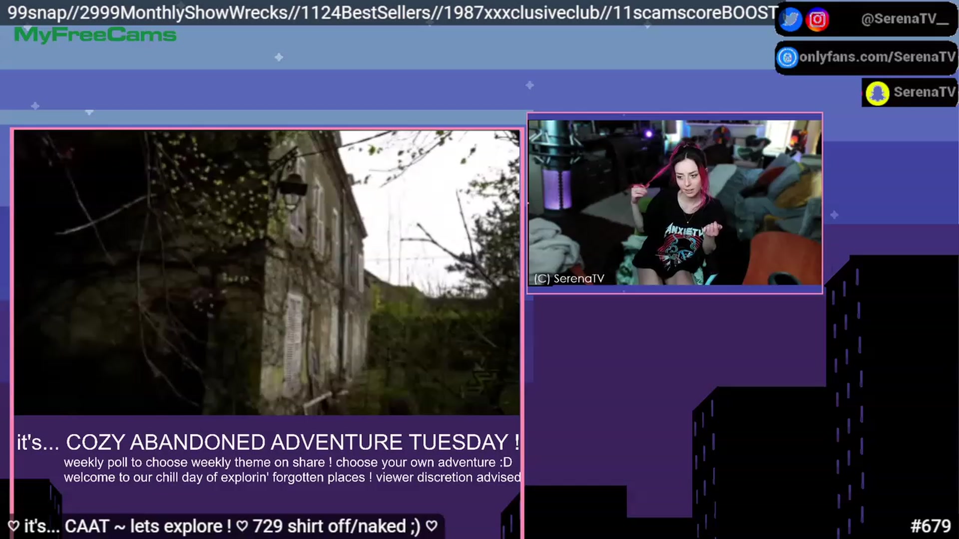 Gallery image thumbnail from serenatv's myfreecams stream on, 03/14/2023, 21:16 image 10 of 20