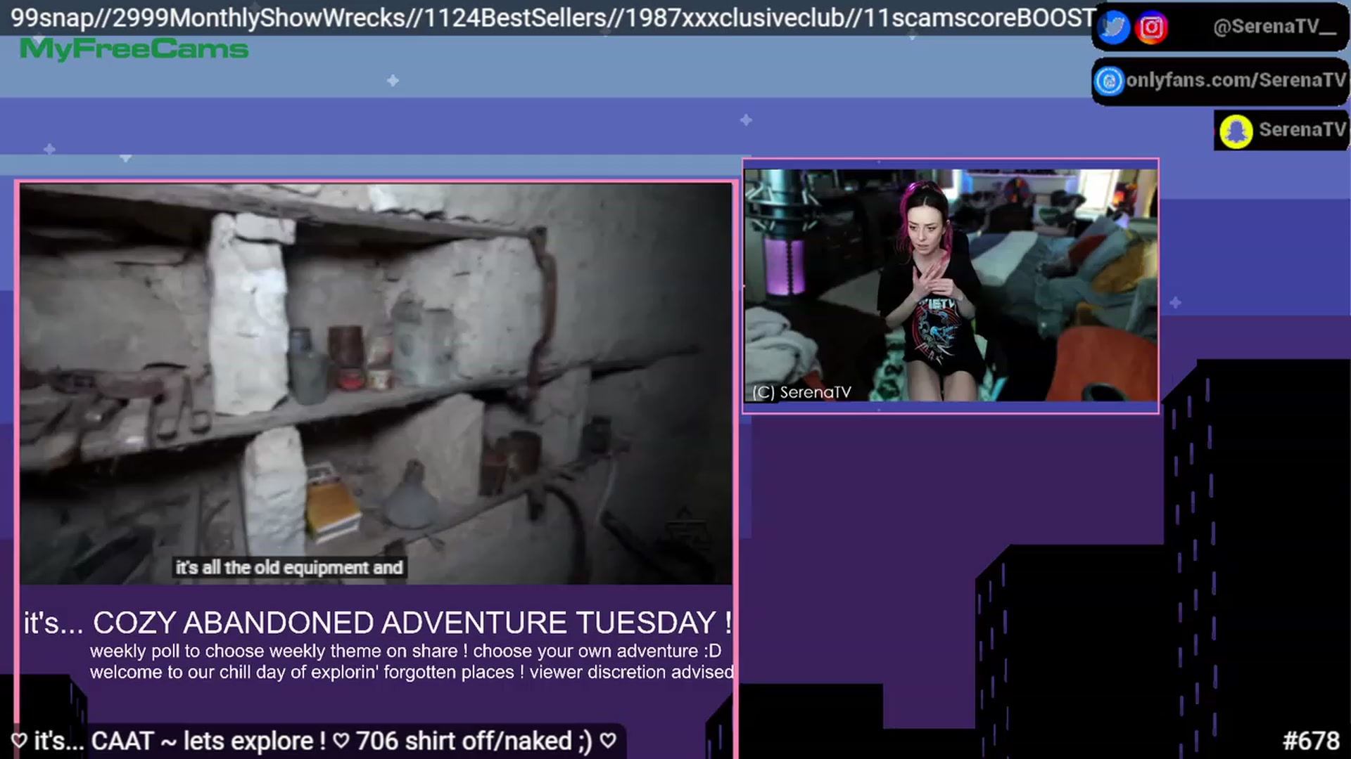 Gallery image thumbnail from serenatv's myfreecams stream on, 03/14/2023, 21:16 image 15 of 20