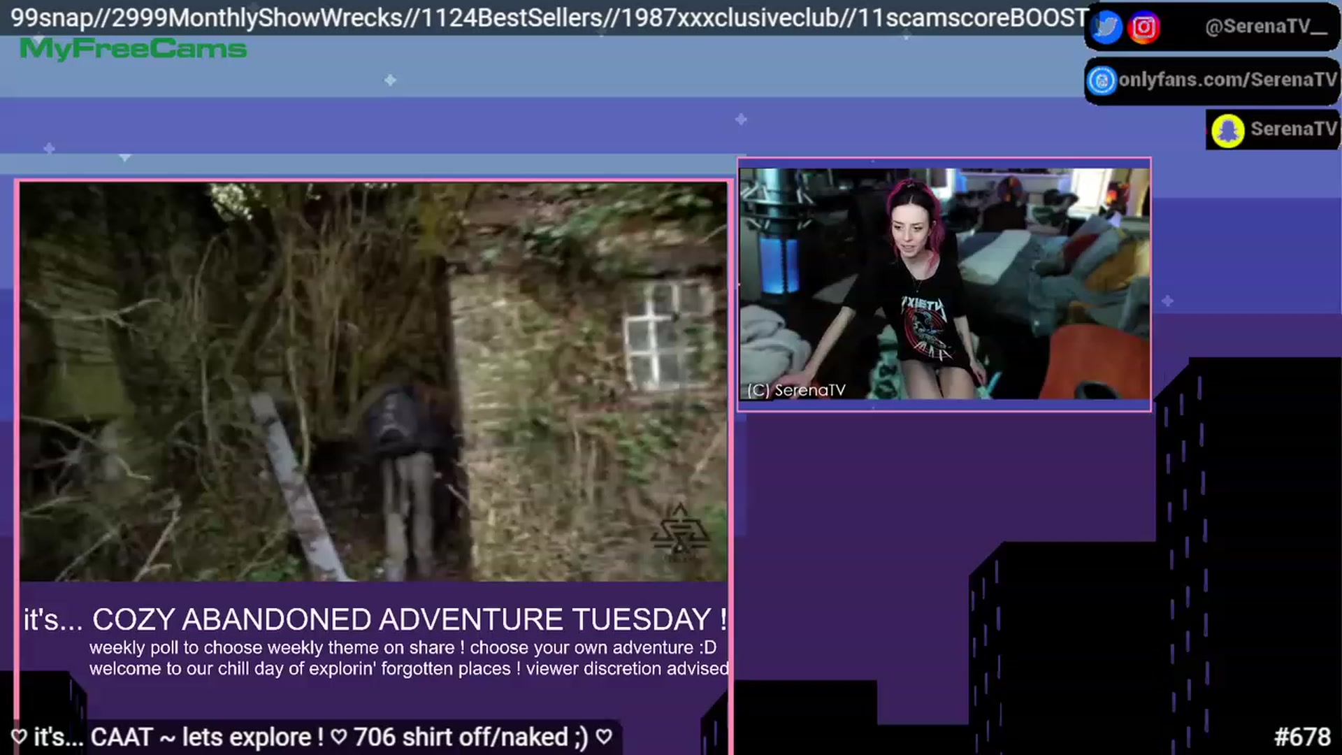 Gallery image thumbnail from serenatv's myfreecams stream on, 03/14/2023, 21:16 image 14 of 20