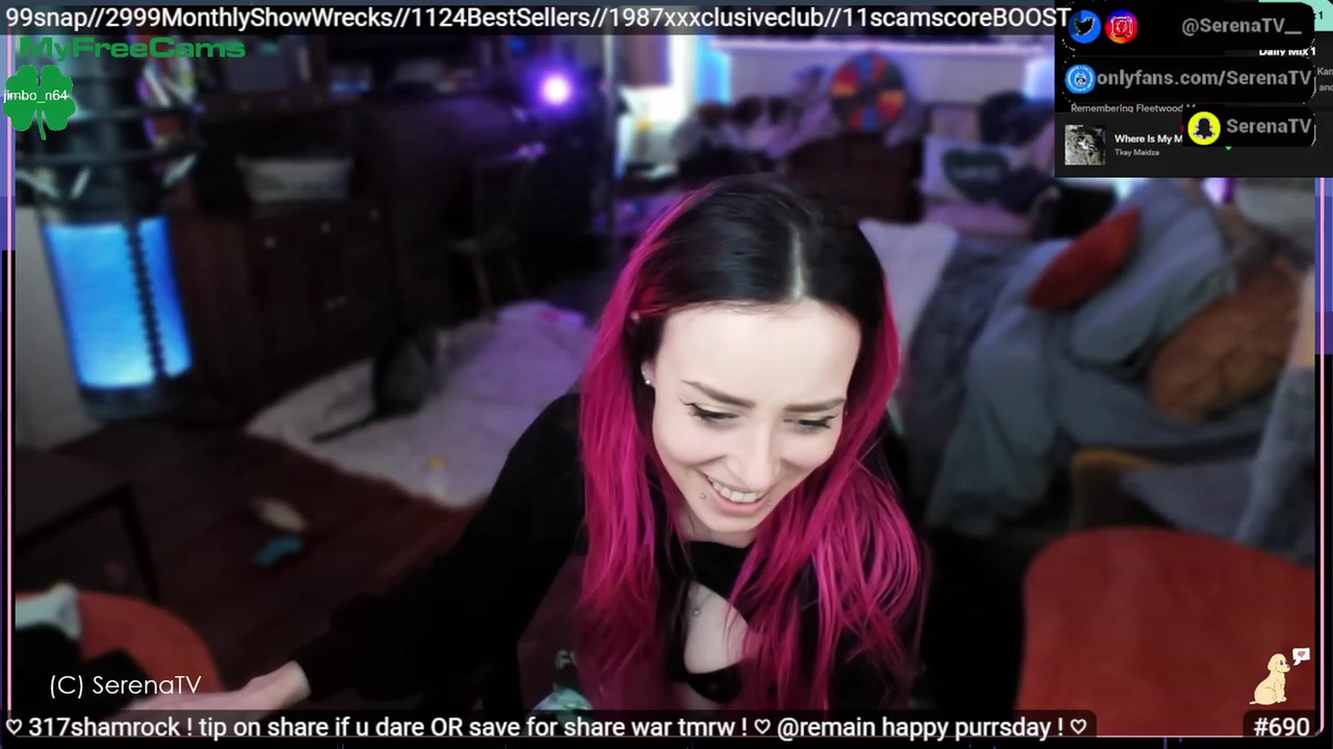 Gallery image thumbnail from serenatv's myfreecams stream on, 03/16/2023, 20:24 image 1 of 20