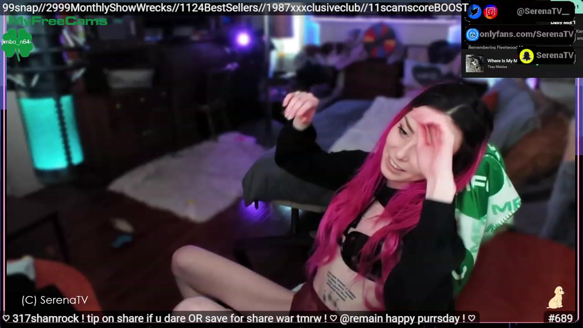 Gallery image thumbnail from serenatv's myfreecams stream on, 03/16/2023, 20:24 image 6 of 20