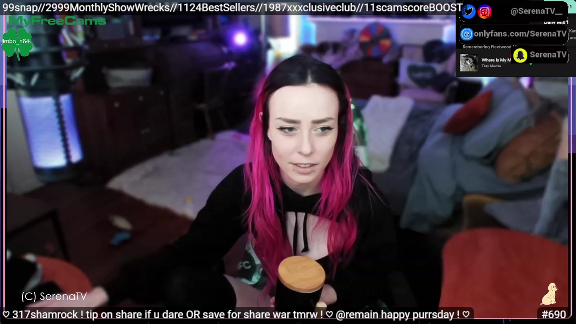 Gallery image thumbnail from serenatv's myfreecams stream on, 03/16/2023, 20:24 image 12 of 20