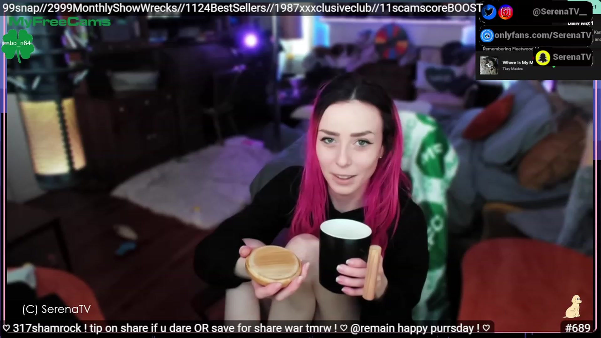 Gallery image thumbnail from serenatv's myfreecams stream on, 03/16/2023, 20:24 image 7 of 20
