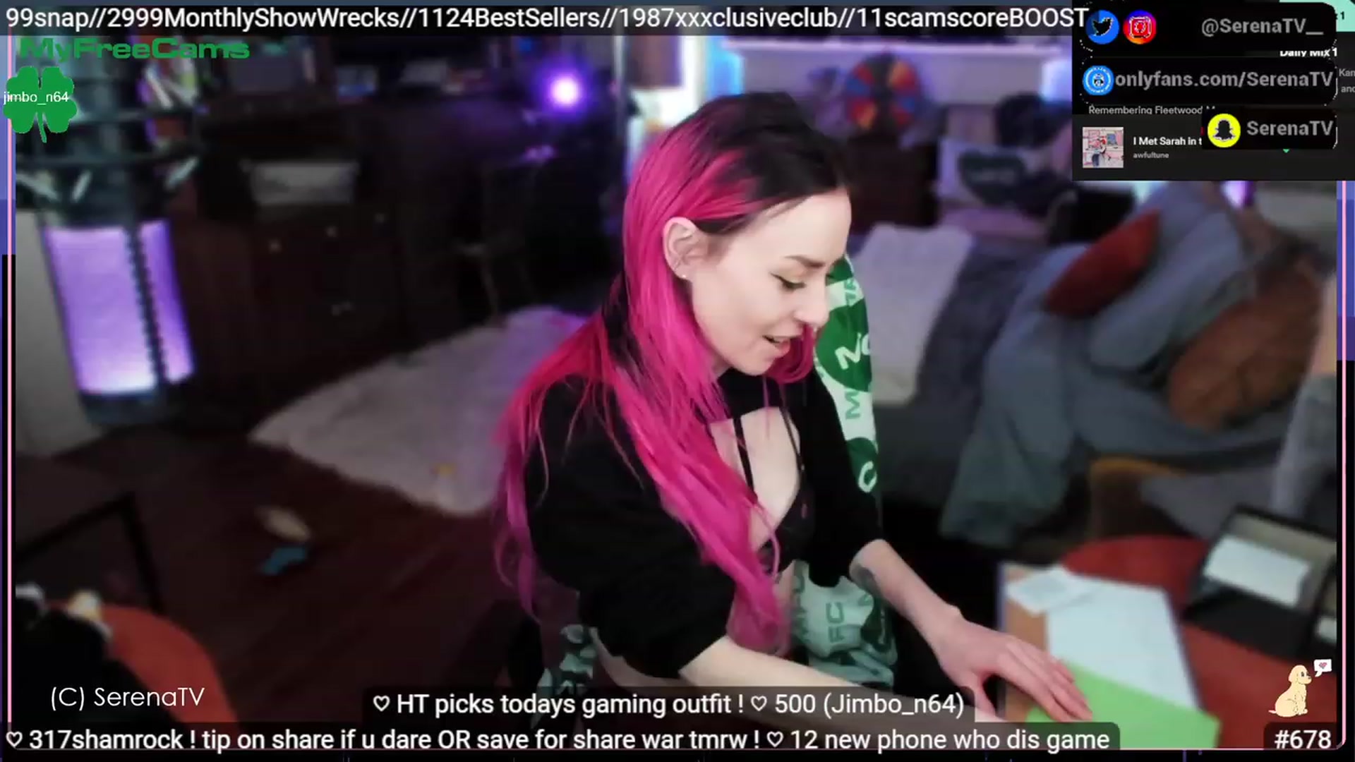Gallery image thumbnail from serenatv's myfreecams stream on, 03/16/2023, 21:14 image 8 of 20