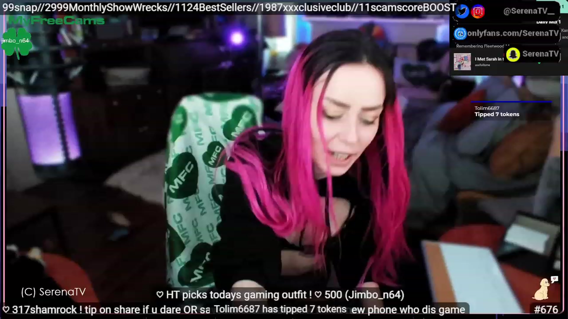 Gallery image thumbnail from serenatv's myfreecams stream on, 03/16/2023, 21:14 image 13 of 20