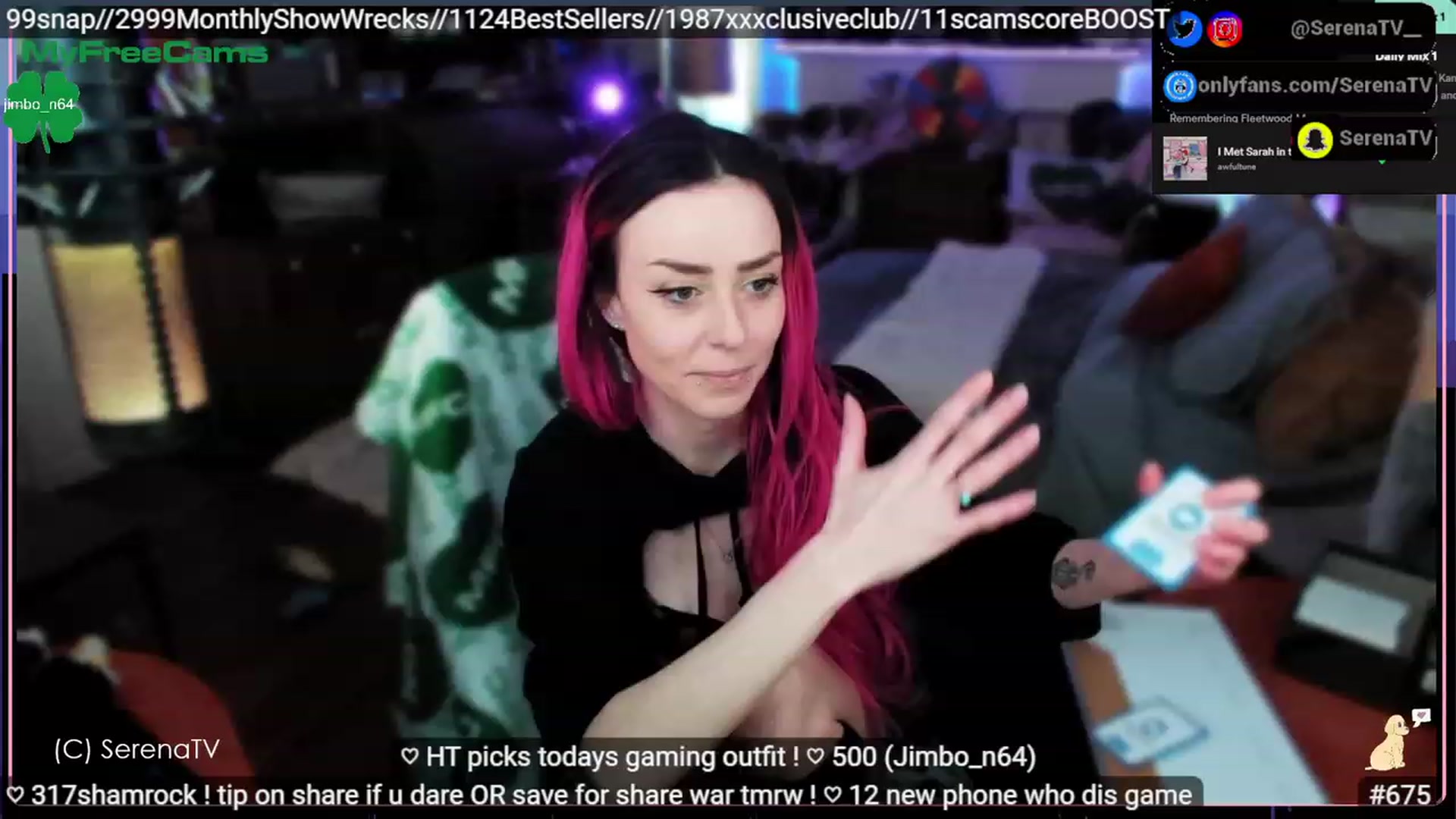 Gallery image thumbnail from serenatv's myfreecams stream on, 03/16/2023, 21:14 image 18 of 20