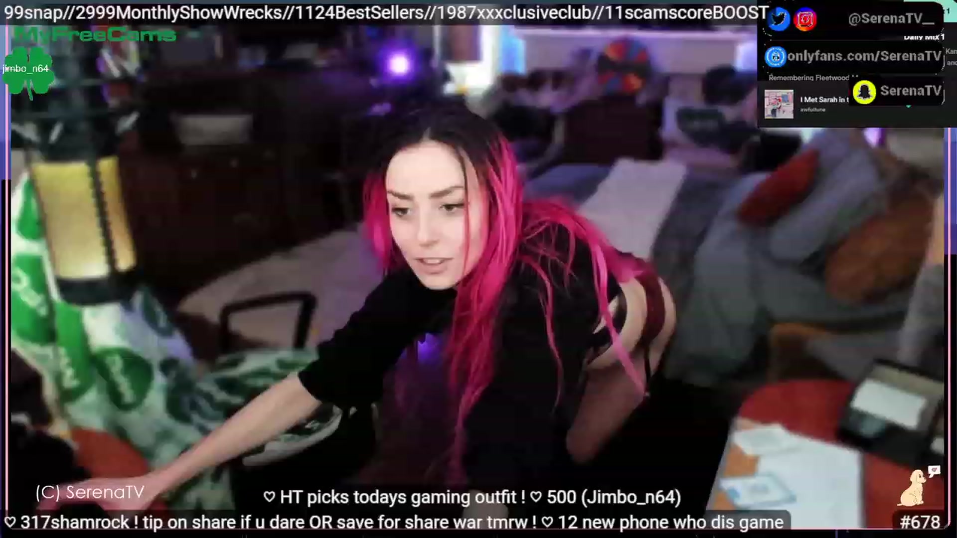 Gallery image thumbnail from serenatv's myfreecams stream on, 03/16/2023, 21:14 image 7 of 20