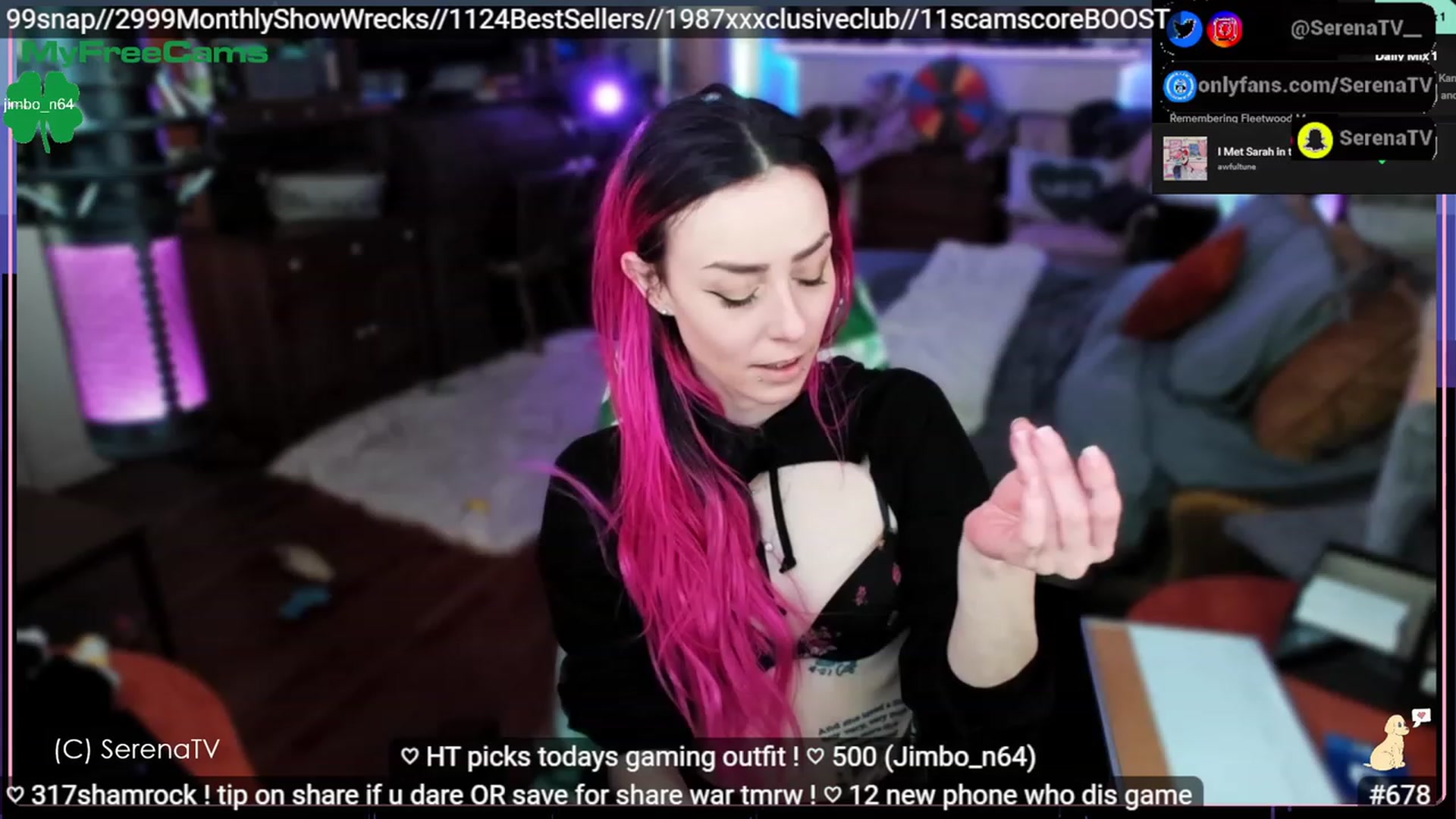 Gallery image thumbnail from serenatv's myfreecams stream on, 03/16/2023, 21:14 image 11 of 20