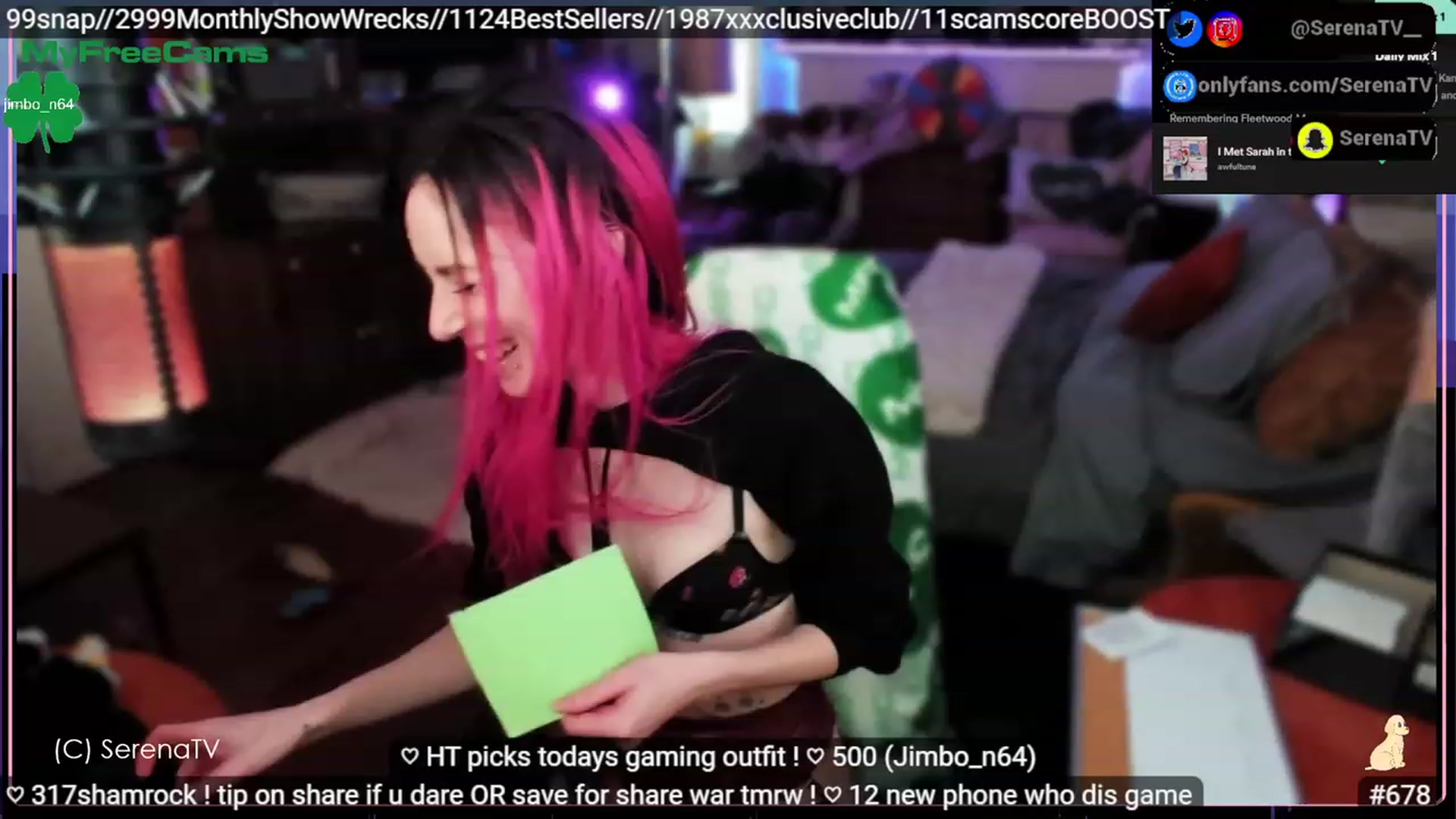 Gallery image thumbnail from serenatv's myfreecams stream on, 03/16/2023, 21:14 image 9 of 20