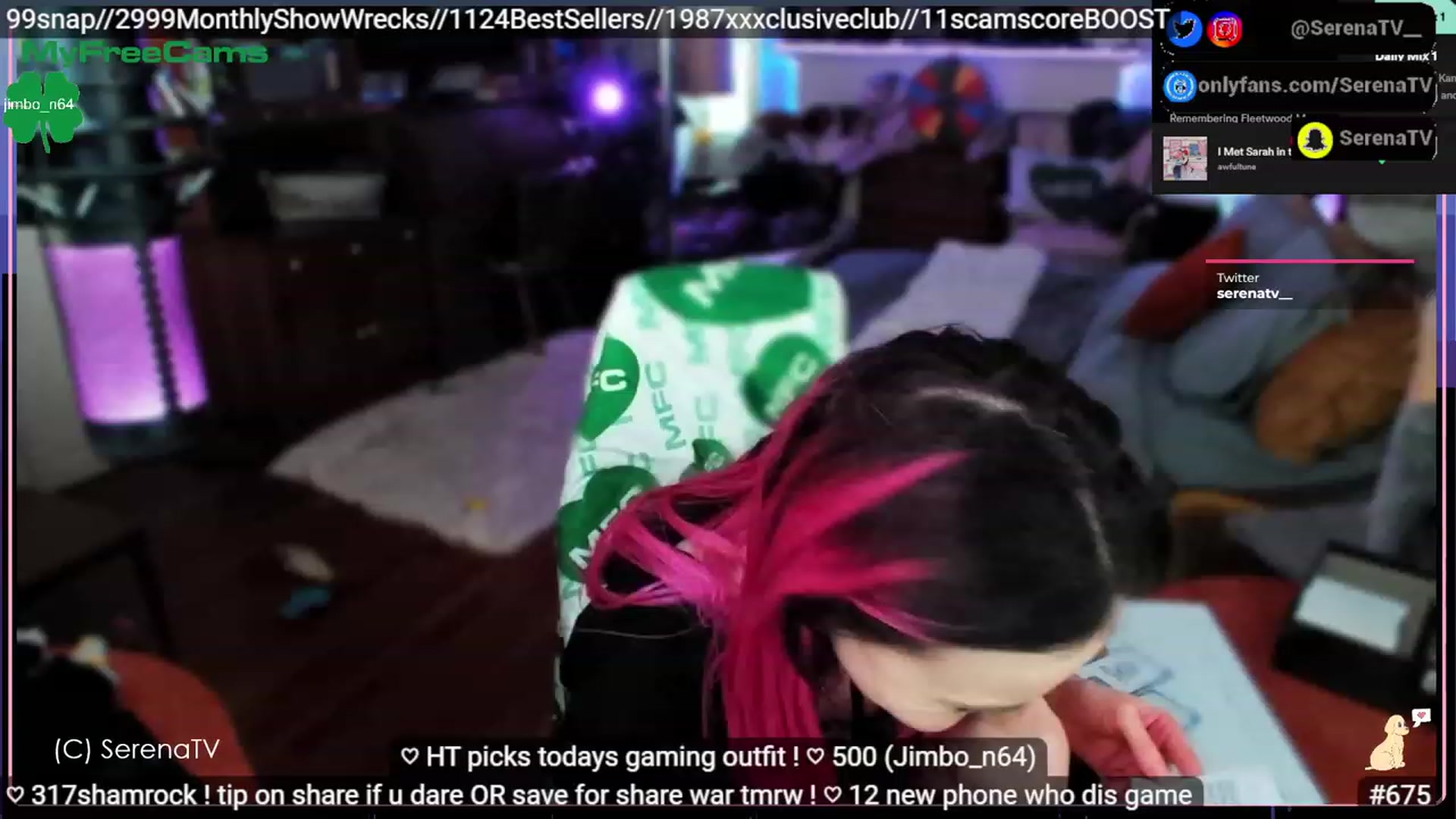 Gallery image thumbnail from serenatv's myfreecams stream on, 03/16/2023, 21:14 image 17 of 20