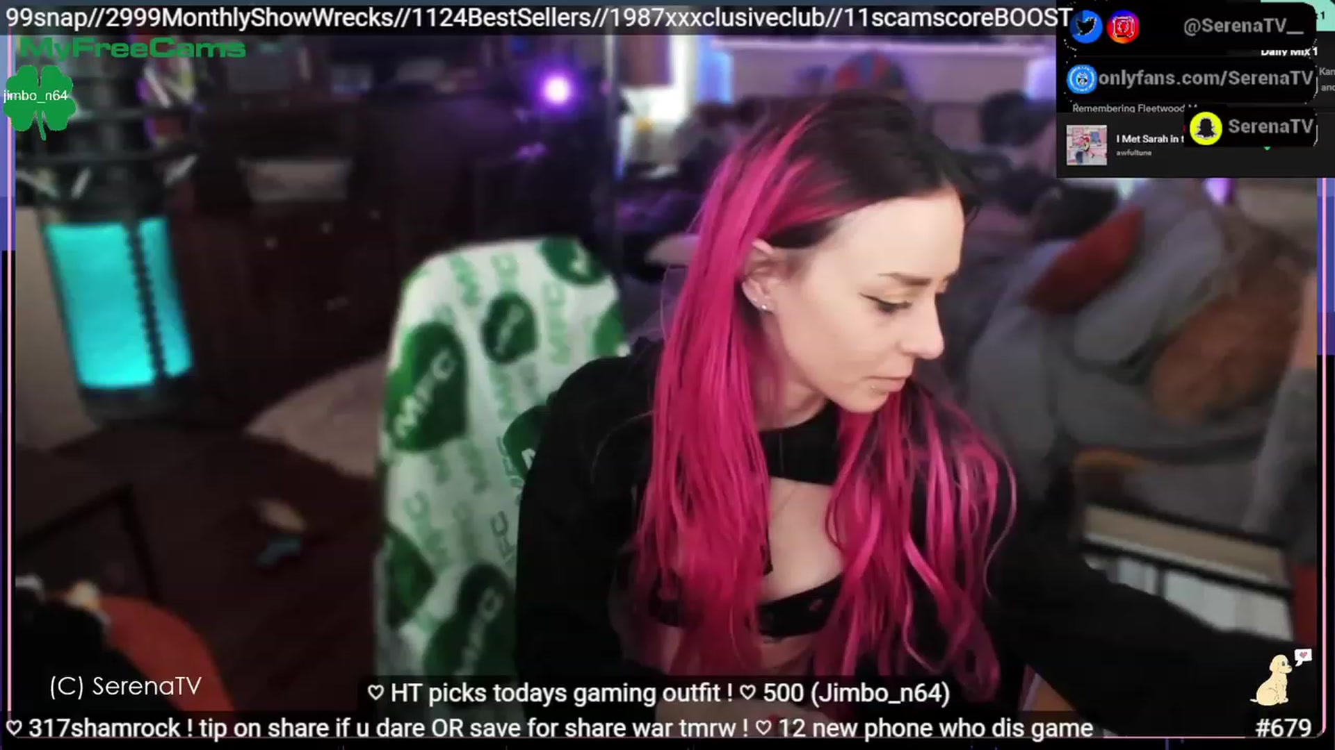 Gallery image thumbnail from serenatv's myfreecams stream on, 03/16/2023, 21:14 image 1 of 20