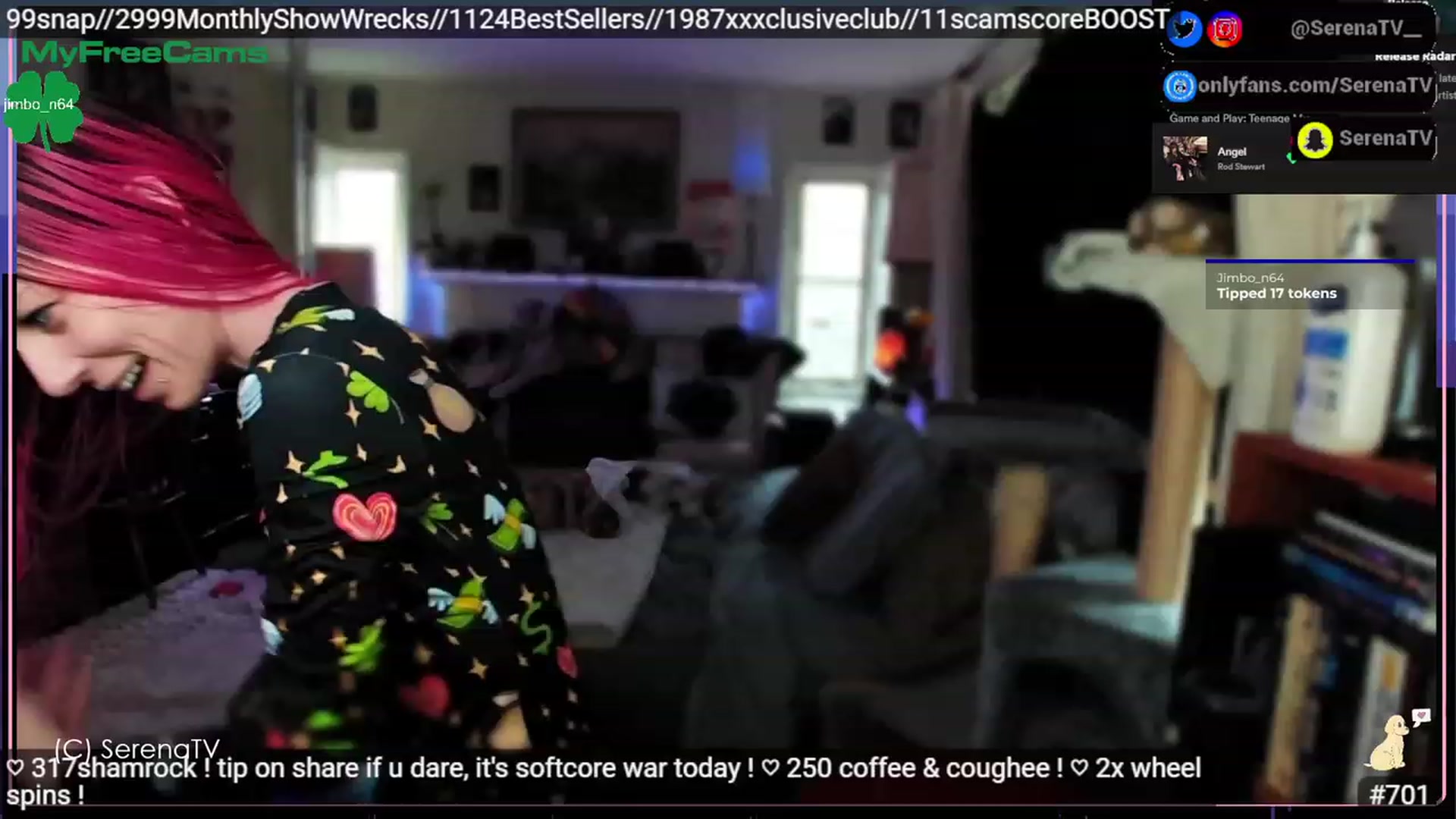Gallery image thumbnail from serenatv's myfreecams stream on, 03/17/2023, 20:24 image 8 of 20