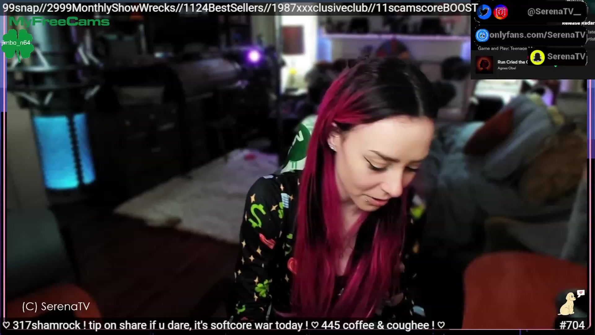 Gallery image thumbnail from serenatv's myfreecams stream on, 03/17/2023, 20:24 image 4 of 20