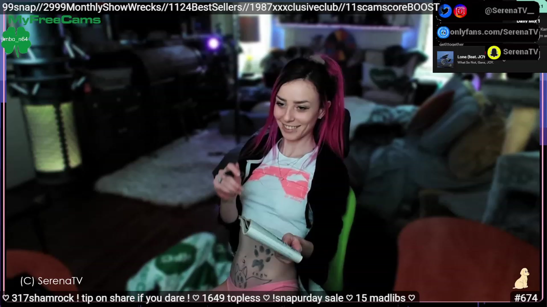 Gallery image thumbnail from serenatv's myfreecams stream on, 03/18/2023, 19:56 image 14 of 20