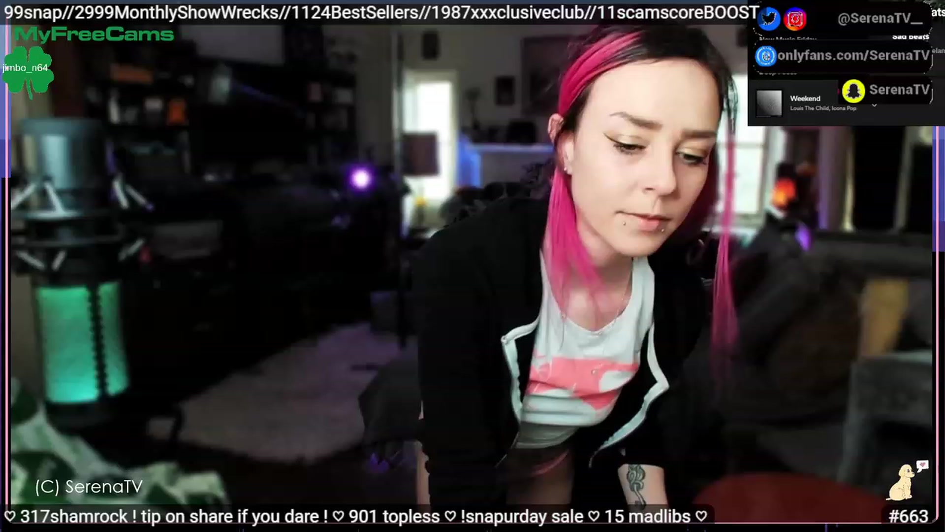 Gallery image thumbnail from serenatv's myfreecams stream on, 03/18/2023, 20:20 image 3 of 20