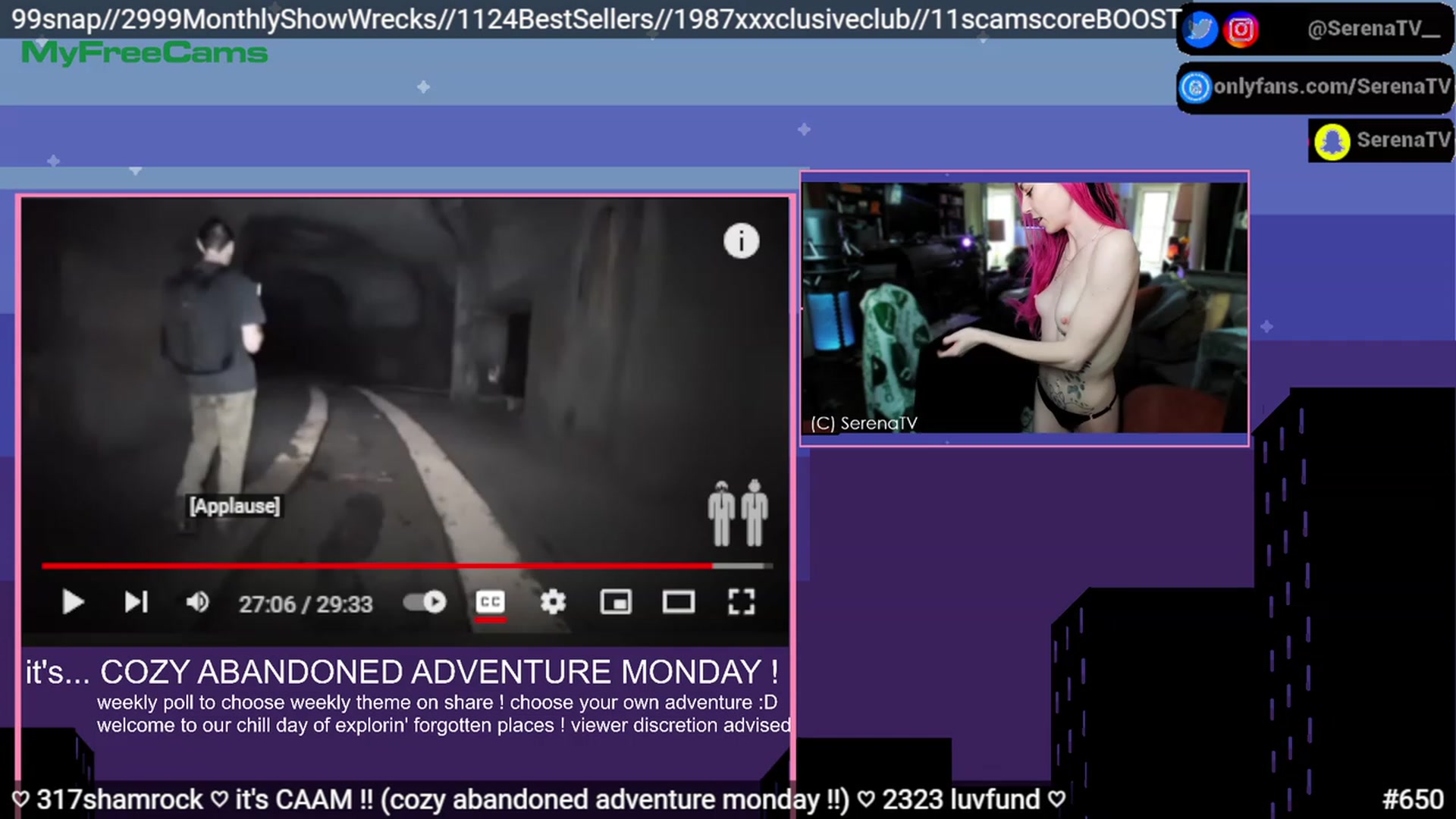 Gallery image thumbnail from serenatv's myfreecams stream on, 03/20/2023, 19:10 image 16 of 20