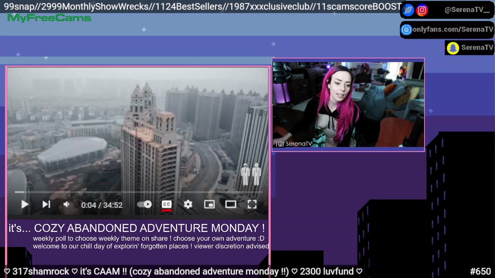 Gallery image thumbnail from serenatv's myfreecams stream on, 03/20/2023, 19:10 image 18 of 20