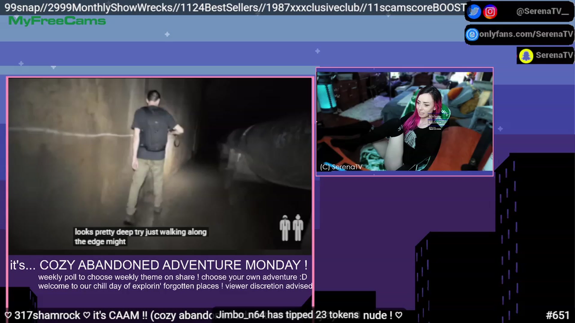Gallery image thumbnail from serenatv's myfreecams stream on, 03/20/2023, 19:10 image 15 of 20