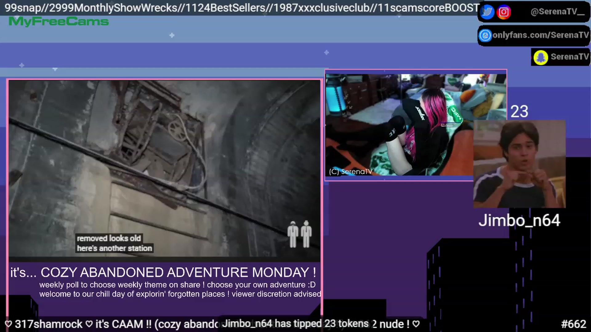 Gallery image thumbnail from serenatv's myfreecams stream on, 03/20/2023, 19:10 image 10 of 20
