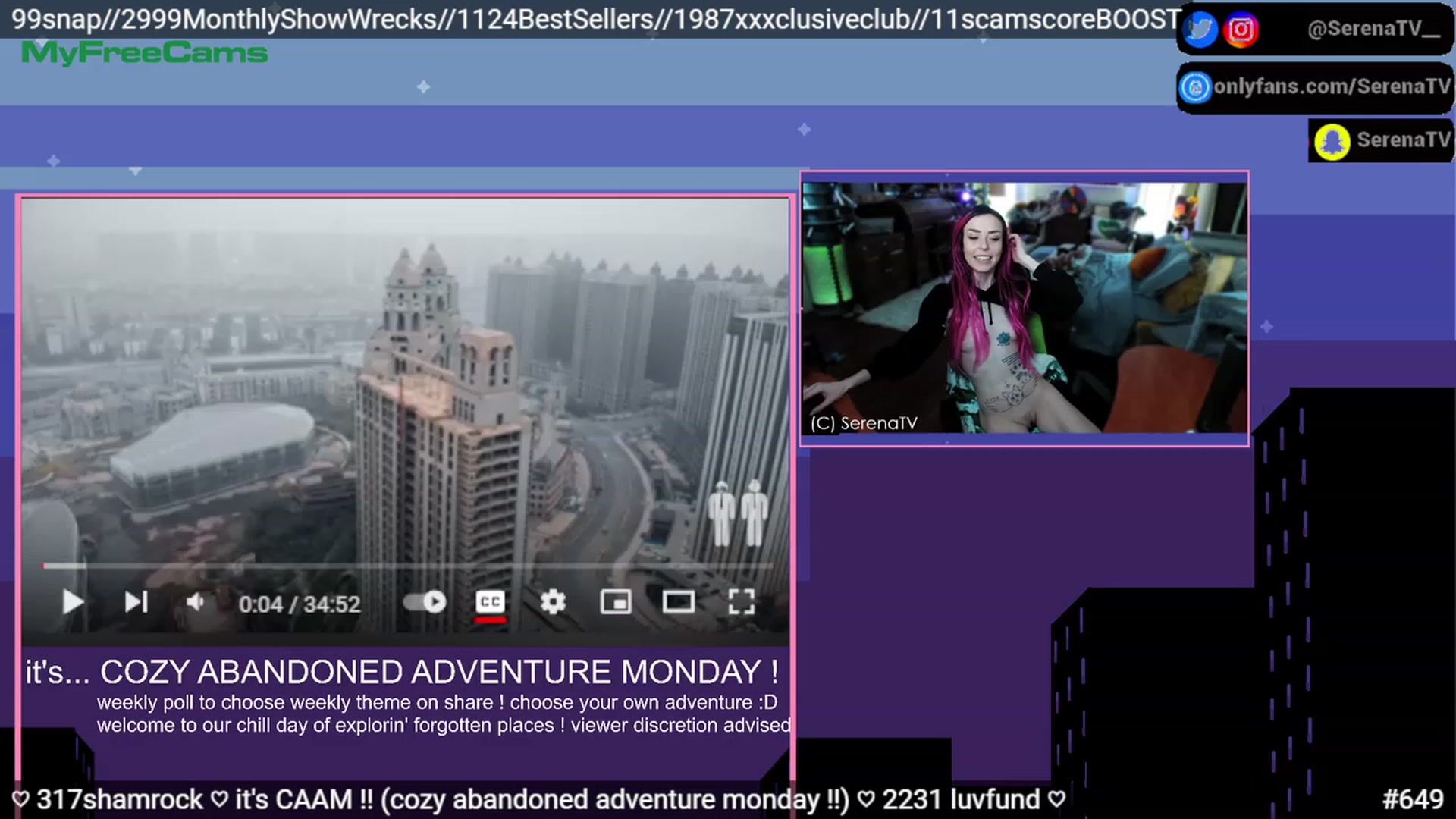 Gallery image thumbnail from serenatv's myfreecams stream on, 03/20/2023, 19:10 image 20 of 20