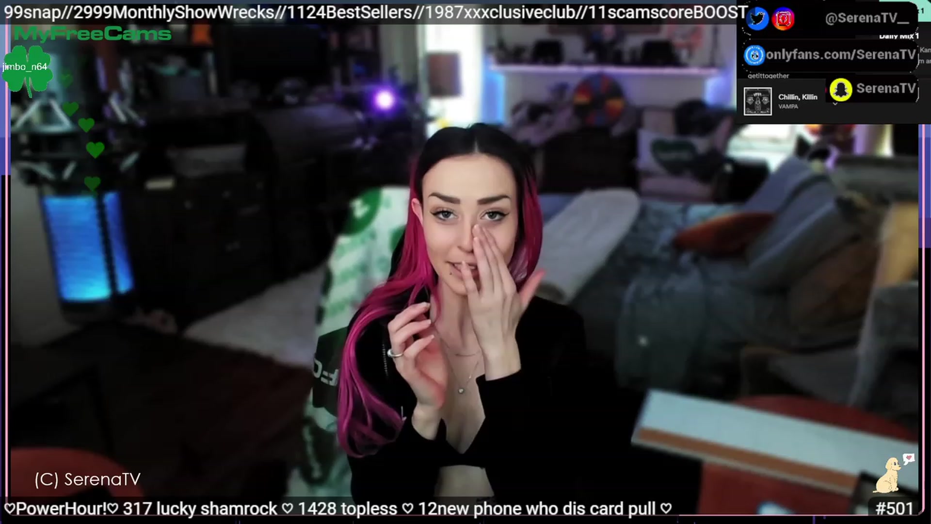 Gallery image thumbnail from serenatv's myfreecams stream on, 03/22/2023, 20:06 image 2 of 20
