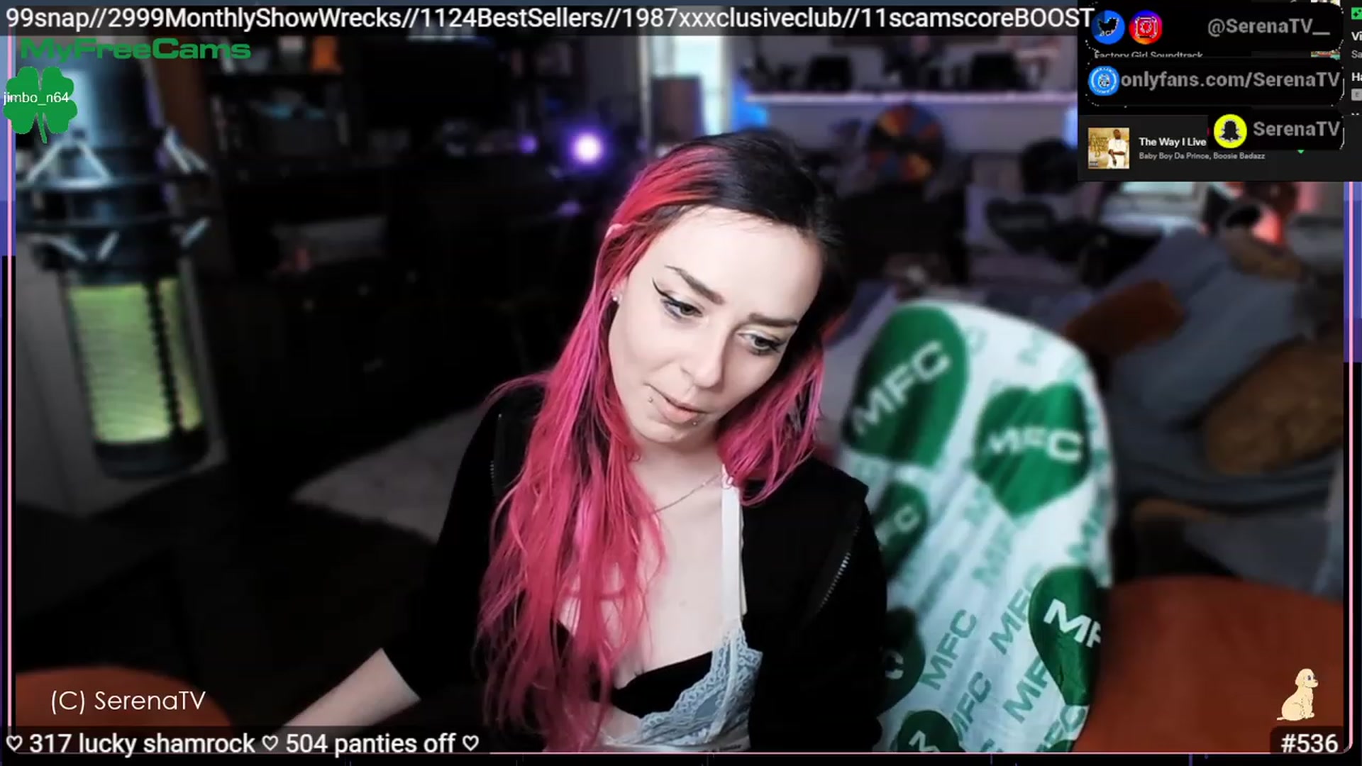 Gallery image thumbnail from serenatv's myfreecams stream on, 03/26/2023, 20:38 image 18 of 20