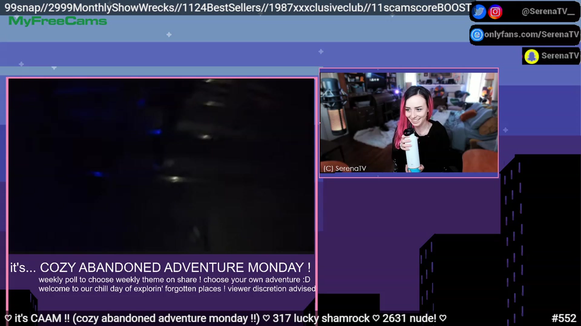 Gallery image thumbnail from serenatv's myfreecams stream on, 03/27/2023, 19:15 image 2 of 20
