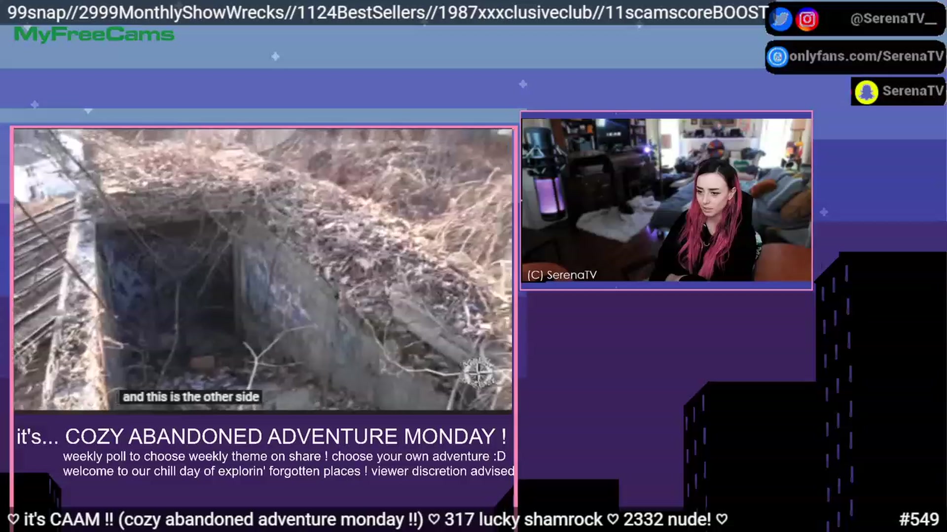 Gallery image thumbnail from serenatv's myfreecams stream on, 03/27/2023, 19:15 image 8 of 20