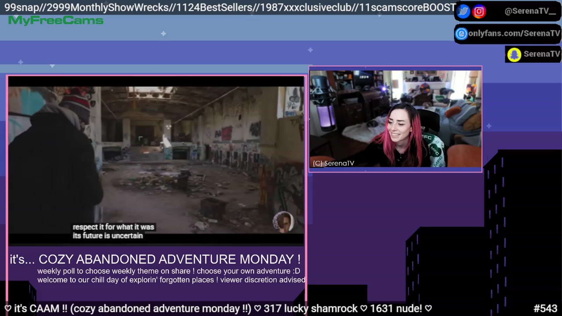 Gallery image thumbnail from serenatv's myfreecams stream on, 03/27/2023, 19:15 image 19 of 20