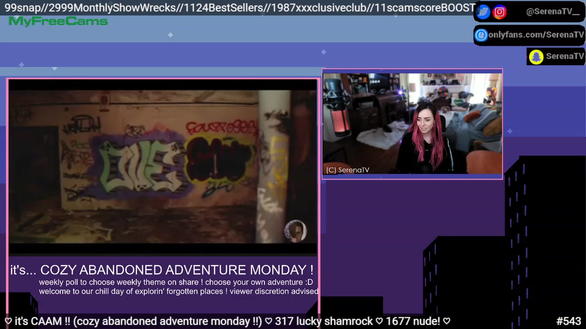 Gallery image thumbnail from serenatv's myfreecams stream on, 03/27/2023, 19:15 image 17 of 20